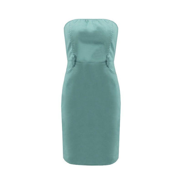 Summer Solid Color Sexy Strapless Tube Dress