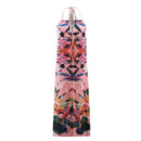 TIY Clothing Summer Vacation Casual Backless Halter Neck Flower Printed Maxi Dress TIY