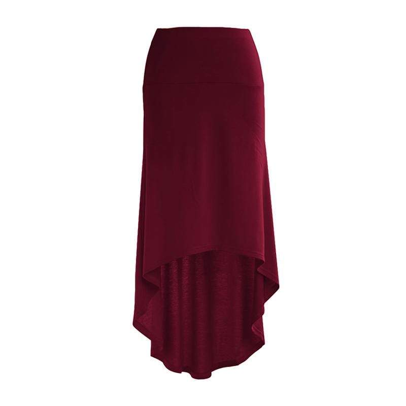 Trendy Sexy Front Long Back Swallowtail Lady Wrap Skirt Design Party Wear Long Skirts