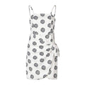 Unique Irregular Hemline Design Dot Printed Women Sexy Slip Dress