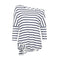 Unique One Shoulder Design Casual Women Daily Wear Dolman Sleeve T-shirt