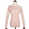 TIY Clothing Unique Women Oblique Shoulder Long-sleeve Solid Color Knitwear TIY