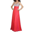 V Neck Sleeveless Sequin Design Evening Dress