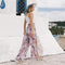 TIY Clothing Vintage Floral Print Women Long Skirt High Waist Trousers TIY