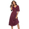 TIY Clothing Vintage Lady Summer Fashion Design Popular Solid Color Sexy Backless Long Dress TIY