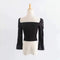 TIY Clothing Vintage Style Women Square Neck Puff Sleeve Figure Flattering Blouses TIY