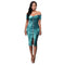 TIY Clothing Vintage Velvet Fabric Women Off-shoulder Short Sleeves Tight Dress TIY