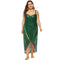 Women Sexy See-through Hemline Tassels Design Lace Slip Dress Sun-protective Cover Ups