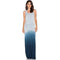 Women Slimming Pattern Unique Gradient Color Design Casual Style Long Dress