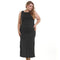 Women Solid Color Sleeveless Ankle-length Dress