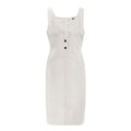 Women Solid Color Slit Design Solid Color Sundress