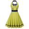 Women Vintage Style New Arrival Sexy Sleeveless Backless Halter Dress