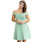 Young Women Classic A Shape Pattern Solid Color Off-shoulder Party Dress