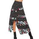Young Women Sweet Flouncing Design Long Length Lace-up Skirt