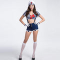 TIY Costumes Sexy Lady Strap Sailor Suit Party Bar Halloween Cosplay Costume TIY