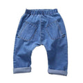 Stylish Kids Cotton Double Pockets Design Loose Pants