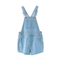 Youth Girl Cotton Casual Short Denim Romper