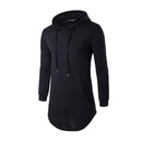 TIY Fleece Simple Style Men Cotton Solid Color Long Sleeves Casual Streetwear Hoodies TIY