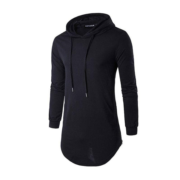 TIY Fleece Simple Style Men Cotton Solid Color Long Sleeves Casual Streetwear Hoodies TIY