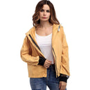 Young Women Bright Color Zipper Casual Style Long Sleeves Jacket