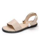 TIY Footwear Pearl Design PU Upper Flat Sandals Shoes TIY