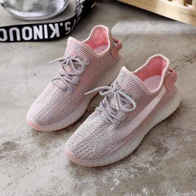 TIY Footwear Side Mesh Design Women Fashion Casual Chunky Sole Running Shoes TIY