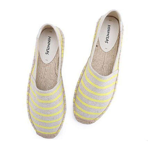 TIY Footwear Simple Comfortable Plain Toes Women Slip On Espadrilles Shoes TIY