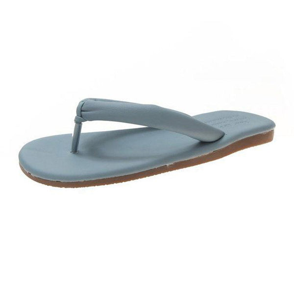 TIY Footwear Simple Solid Color Flat Outdoor Flip-flop Slippers Shoes TIY