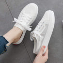 TIY Footwear Solid Color Lace-up Fashion Canvas Slippers Shoes TIY