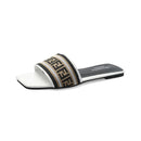 TIY Footwear Square-toe Letter Print Slippers Shoes TIY