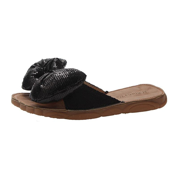 Summer Bowknot Pattern Outdoor Open Toe Slippers Shoes