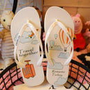 Summer Casual Cute Print Pattern Design Antiskid Flat Slippers Shoes
