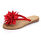 Summer Colorful Flower Pattern Women Casual Flip Flop Sandals Shoes