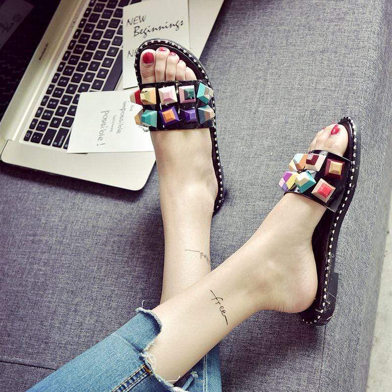 Summer Fashion Round Toe Anti Skid Slippers Shoes