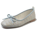 Summer Fresh Style Square-toe Bowknot Decor Casual Shoes