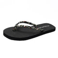 Tiny Flower Pattern Toe Post Slippers Shoes