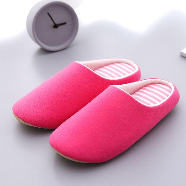 Women Solid Color Cover Toe Indoor Anti Skid Slippers Shoes