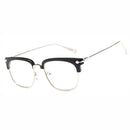 TIY Glasses New Style Half Metal Frame Flat Mirror Myopic Unisex Glasses Eyewear Frame TIY