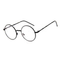 TIY Glasses Retro Round Metal Frame Flat Top Eyeglasses Frame TIY