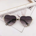 TIY Glasses Romantic Heart Shape Design Women Double Layer Hollow Metal Frame Sunglasses TIY