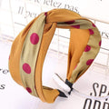 Sweet Young Women Multicolor Color Dot Stripes Print Fabric Headband