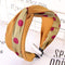 Sweet Young Women Multicolor Color Dot Stripes Print Fabric Headband