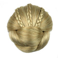 Trendy Style Pure Color High Temperature Fiber Braided Hair Buns For Women