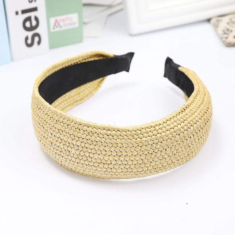 TIY Hair Care Vintage Handmade Woven Design Women Casual Headband TIY