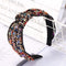 TIY Hair Care Vintage Multicolor Ribbon Woven Design Women Casual Headband TIY