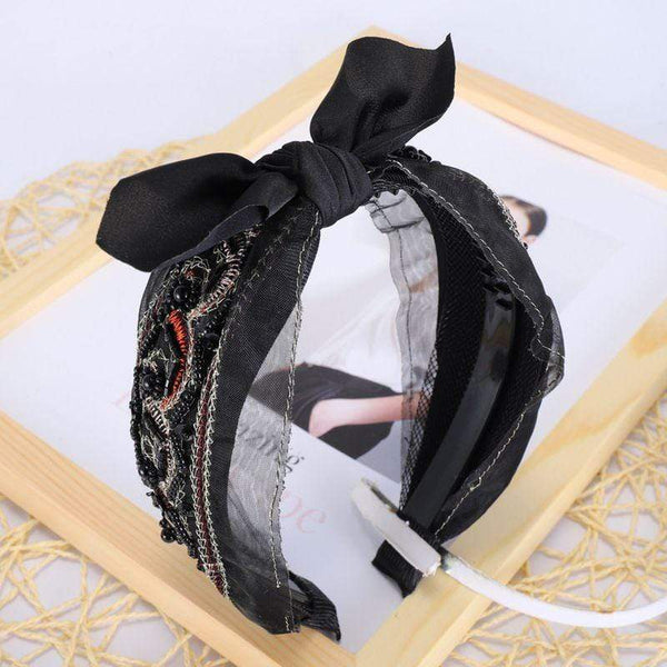 TIY Hair Care Vintage Pattern Women Handmade Embroidery Design Headband TIY