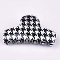 TIY Hair Care Vintage Style Unique Houndstooth Pattern Women Acrylic Hair Claw TIY