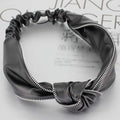 TIY Hair Care Vintage Style Women Unique Zipper Pattern PU Headband TIY