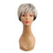 Women Unique Silver Grey Color Fashion Short Hair Wig