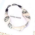 Women Vintage Pattern Unique Cat Letters Print Mesh Patchwork Headband